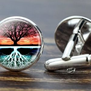 New Sunset/Night Tree Of Life Cuff Links